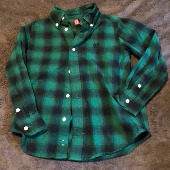 Green and black checkered shirt Clearance